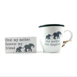 Collins •Like Mother Like Daughter•Mug & Block Set